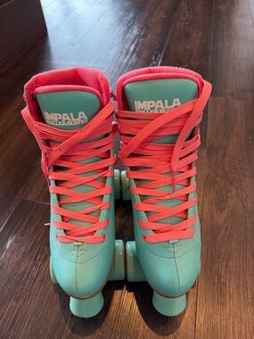 Impala Women's Teal Roller Skates with Coral Accents